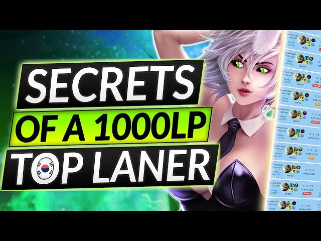 The BEST RIVEN in KOREA: 1000+ LP TOP LANE Tips and Tricks - LoL Guide