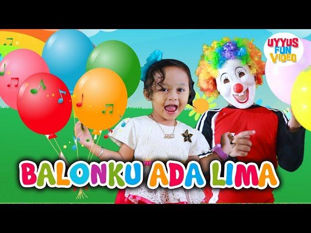 Balonku Ada Lima Versi Dangdut - Lagu Anak Indonesia Populer Bersama Kucing Lucu dan Badut Lucu