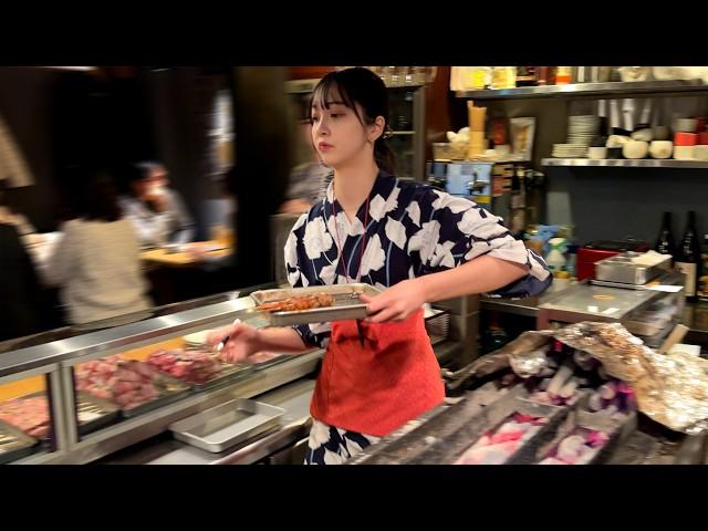 Yakitori Master's Beautiful Shop Staff and Chicken bring the crowd!