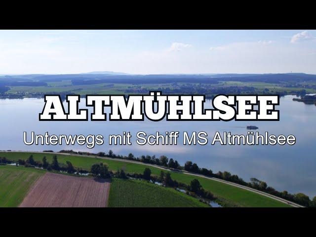  ALTMÜHLSEE - unterwegs mit Schiff "MS Altmühlsee"  4K
