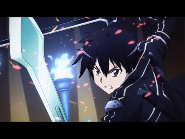 Sword Art Online - Kirito Vs The Gleam Eyes - Unleashes Dual Sword Skills English Dub