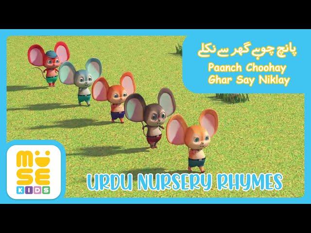 Paanch Choohay Ghar Say Niklay  |  Urdu Nursery Rhymes  |  پانچ چوہے گھر سے نکلے