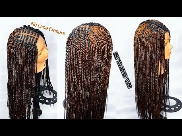 HOW TO: DIY Braided Wig | No lace closure , No ventilation | Nicole Patrick 2023