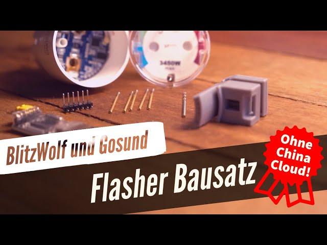 Flasher Bausatz für BlitzWolf / Gosund (2300W 10A und 3450W 15A)  - Smarthome Tasmota flashen easy!