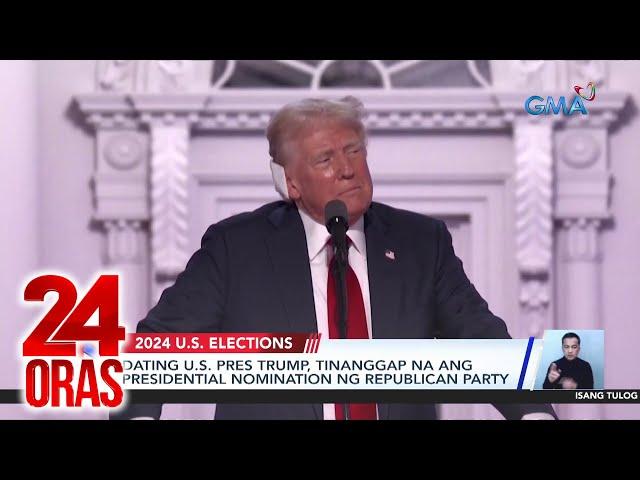 Dating U.S. President Trump, tinanggap na ang Presidential Nomination ng Republican Party | 24 Oras