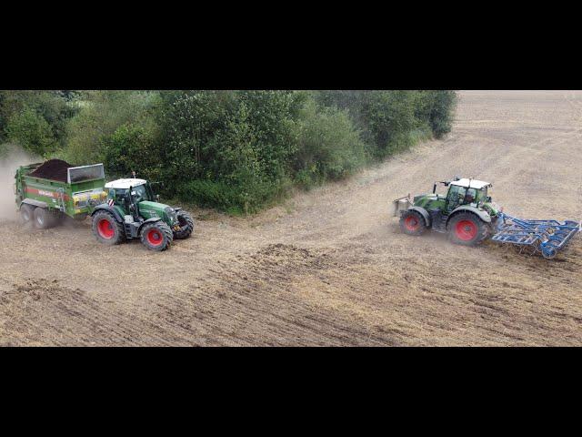 Mist Streuen 2024 / 3x Fendt / Mist Streuen und Einarbeiten