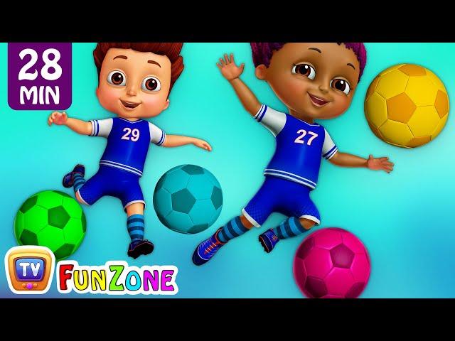 Kids Play Football Match and in the ChuChu TV Funzone Stadium – Football Goals Funny Moments