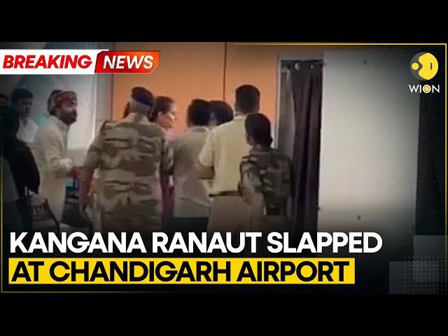 Kangana Ranaut allegedly slapped by a CISF guard at Chandigarh airport | WION Breaking