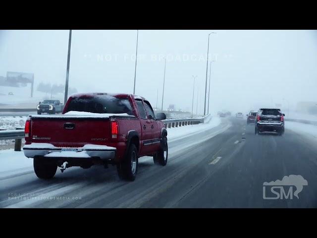 03-06-2025 Rapid City, SD - Wrecks Slide-Offs Snowy Driving Make for Dangerous Commute