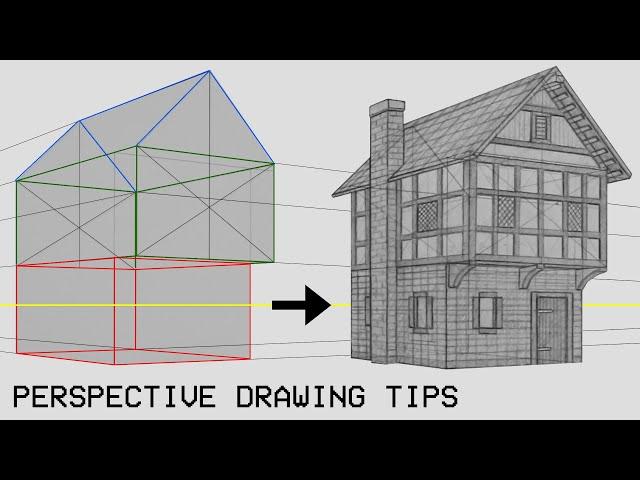 Perspective Drawing Tips To INSTANTLY Improve Your ART