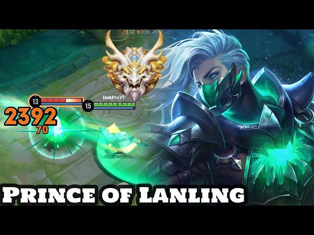 Honor of Kings Prince of Lanling Full Gameplay Rank Grandmaster