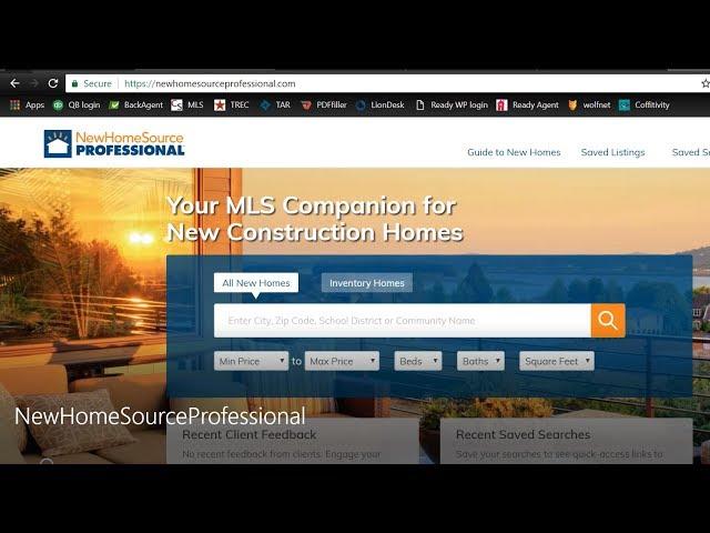 New Home Source Professional Tutorial