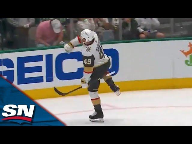 Golden Knights Score Two Goals In 1:13 To Chase Stars' Jake Oettinger From Net