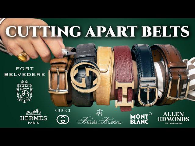 Cutting Apart Belts (Hermes, Gucci, Brooks Brothers & More!)