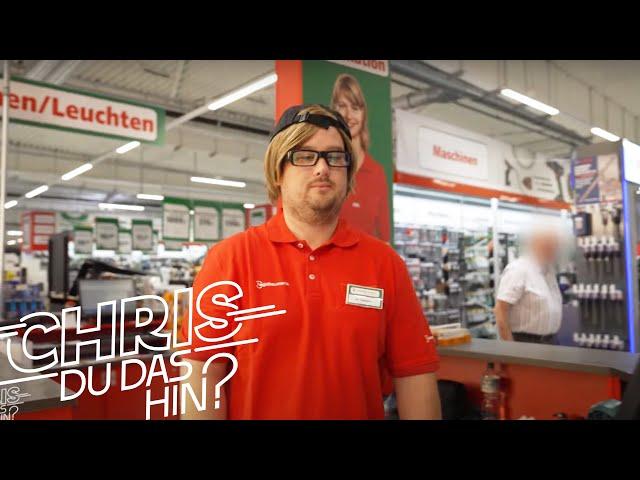 Produkte aufschwatzen: Chris versucht sich als Verkäufer im Baumarkt | Chris du das hin? | ProSieben