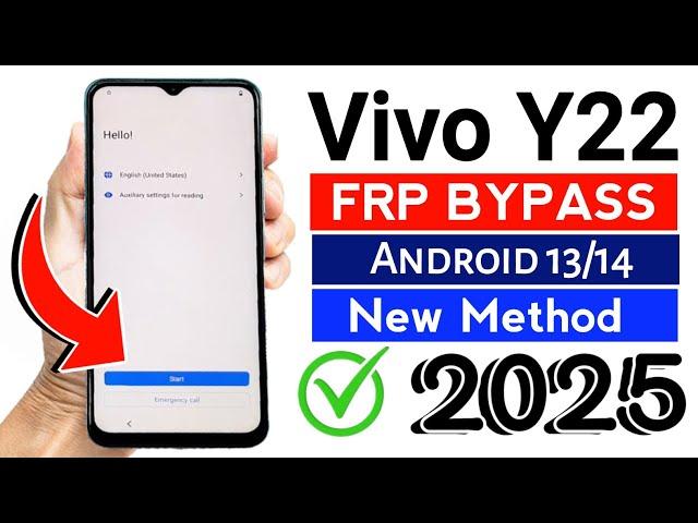 Vivo Y22 / Y22s FRP Unlock Android 13/14 || Setting Not Open ll YT Not Open || New Method 2025 ll