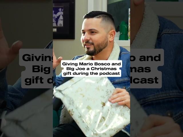 Giving Mario Bosco and Big Joe Gambino a Christmas Gift