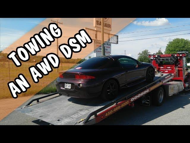 Towing an AWD DSM from the front or on a Dolly - Video response to ESD member