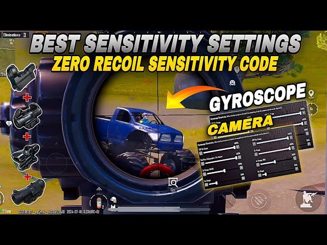 New Best Sensitivity Settings for pubg Mobile in 2024 || sensitivity and control codesnew  update