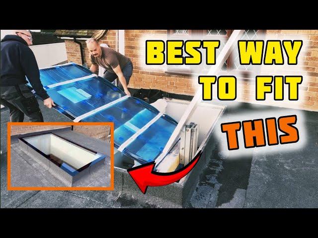 Epic Flat Glass Roof Light Install & Spray Painting the walls