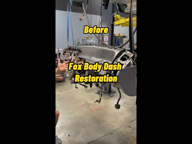 The satisfying results of painting your Fox Body dash  #latemodelresto #shorts