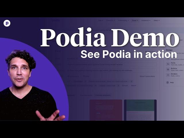 Podia Demo - See how Podia's all-in-one platform can help you turn your passion into a living