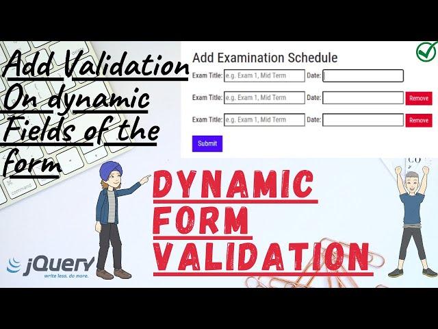 #4 | Dynamic Input Field Validation | Jquery Validation | Form Validation