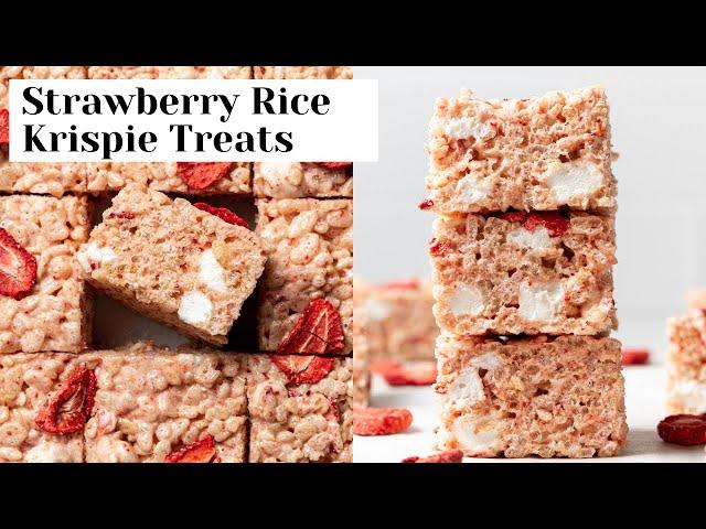 Strawberry Rice Krispie Treats