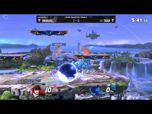 StraSmash #12 - Orochix (Robin) vs Tiger (Falco, G&W) - Losers Quarters