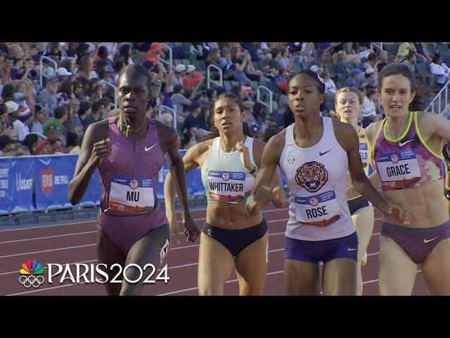 Olympic champion Athing Mu wins HECTIC 800m semi, advances to U.S. Trial final | NBC Sports