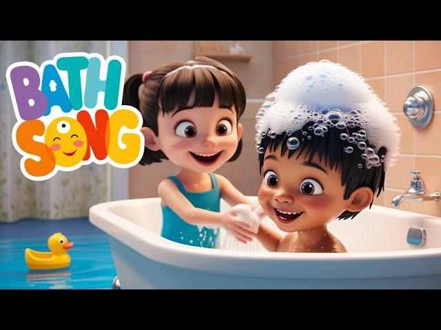 Bath Song | Nursery Rhymes for Kids | Sing Along & Learn | Fun with Bath Time!