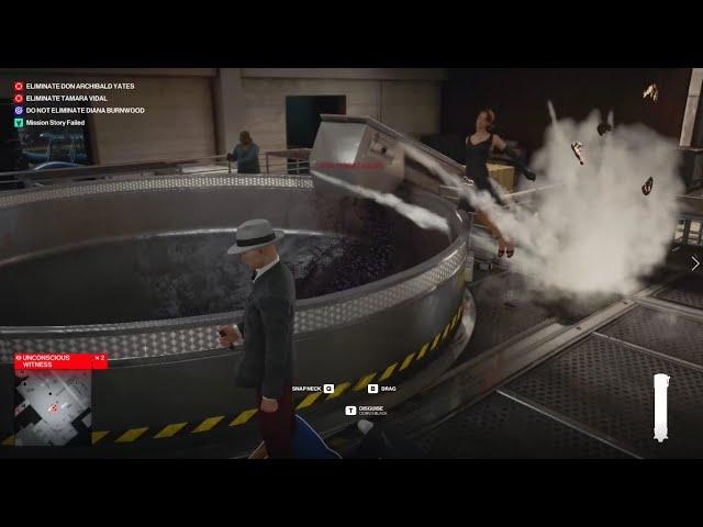 Hitman 3 - Diana Vs Grape crusher