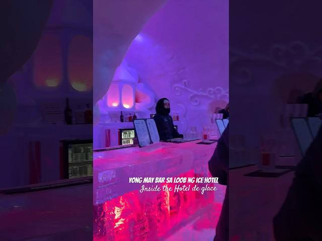 Yong Bar sa loob ng Ice Hotel #hoteldeglace #quebecadventure #canadavlogs #Pasyalistabyjanet