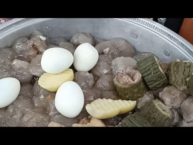 Tantangan beli bakso Kojek viral cuma ada 1 di Semarang pakai wajan full jadi satu