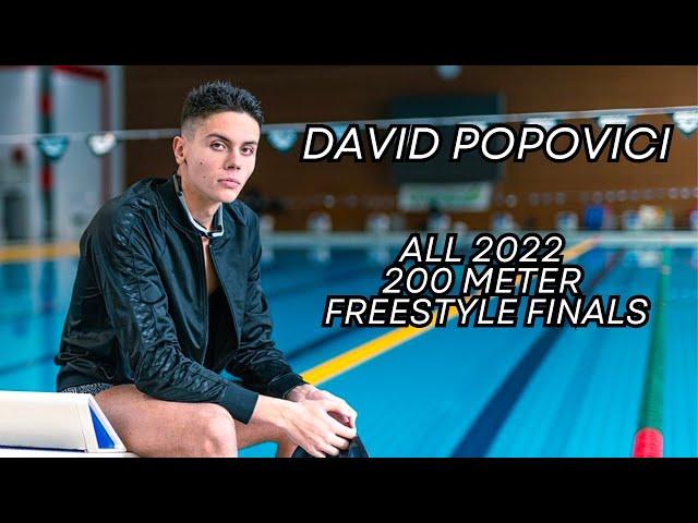 David Popovici | All 2022 200 Freestyle Finals