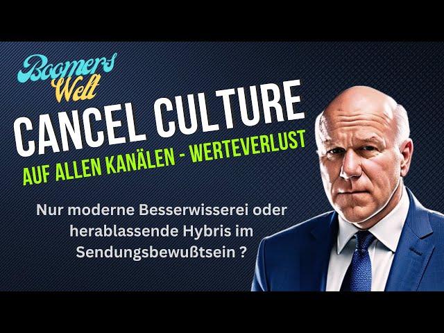 Cancel-Culture in den Medien! Warum so herablassend?