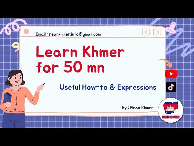 Master Khmer : 1 Hour of Essential Lessons for Beginners! | Rean Khmer  | Cambodian Language