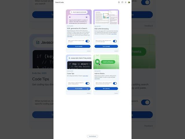 Code Tips - Google Search Generative Ai Experiment - Artificial Intelligence