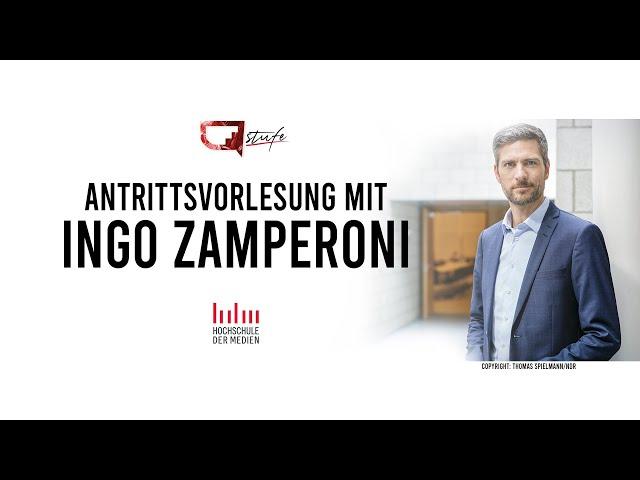 HdM Stuttgart - Antrittsvorlesung von Ingo Zamperoni - LIVE