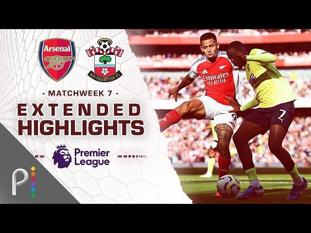 Arsenal v. Southampton | PREMIER LEAGUE HIGHLIGHTS | 10/5/2024 | NBC Sports