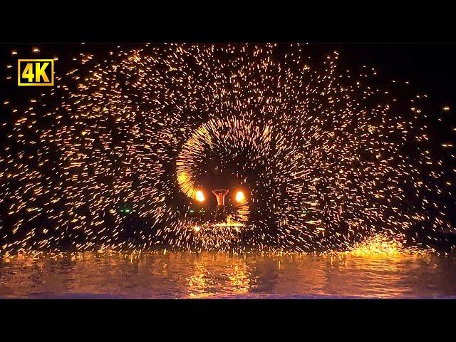 Wonderful Fire Show at Chaweng Beach, Koh Samui, Thailand | Thailand Travel 2023