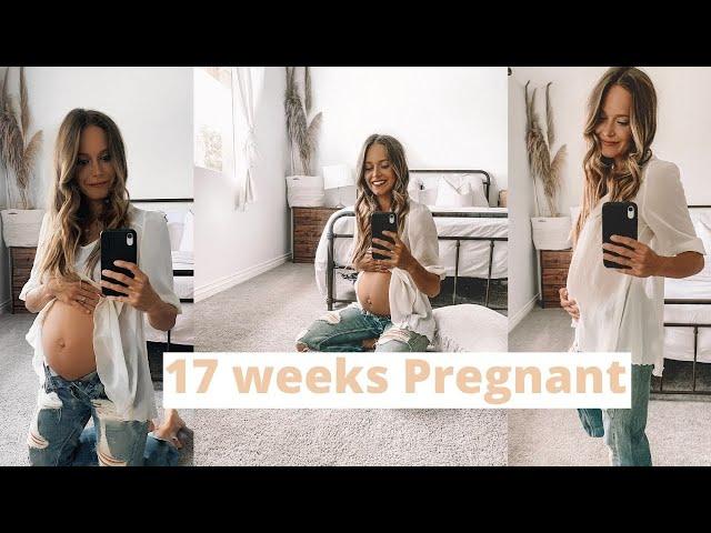 17 weeks pregnant. Belly update. Ivy Carnegie