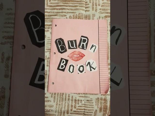 BURN BOOK #fypシ #meangirls #burnbook #diy