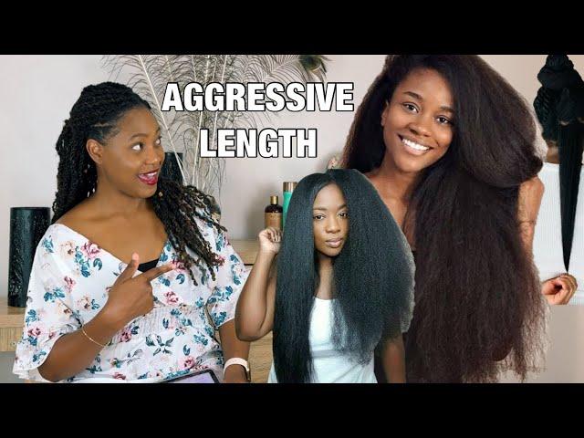 AGGRESSIVE LENGTH RETENTION | only detangle 4 times a year #lengthretention #hairchallenge