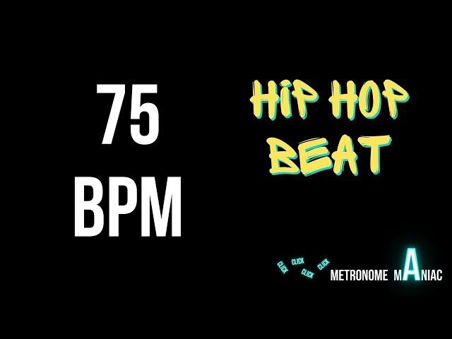 Drum loop - HIP HOP beat - 75 BPM