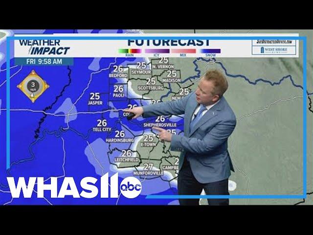 Louisville weather forecast | How much will it snow on Friday?