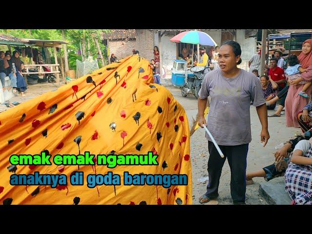 Barongan Galak!! Emak emak Sampai Ngamuk!! Barongan Woro Live Balongmulyo - WONG WORO