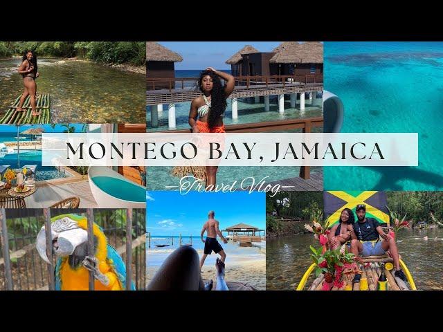 SANDALS MONTEGO BAY JAMAICA TRAVEL VLOG | Bamboo Raft, Horseback Riding in ocean + more