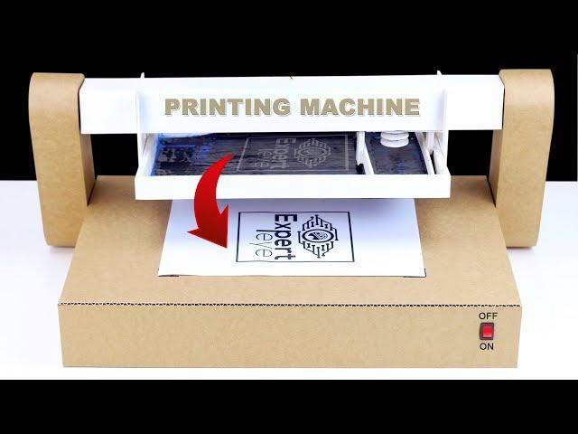 How To Make Auto Screen Printing Machine From Cardboard! DIY Printing Machine