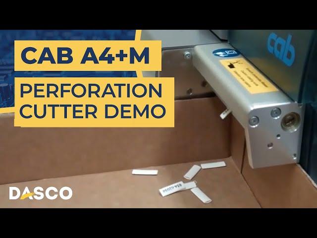 How to use the Cab A4+M Perforation Cutter Attachement